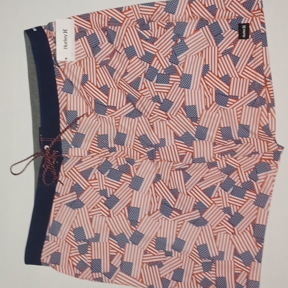 Hurley Phantom USA Flag Board Shorts Size-46 Big&Tall NWT - Picture 1 of 7